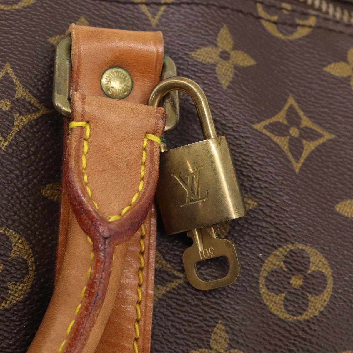 LOUIS VUITTON Monogram Keepall 55 Boston Bag M41424 LV Auth 205401V
