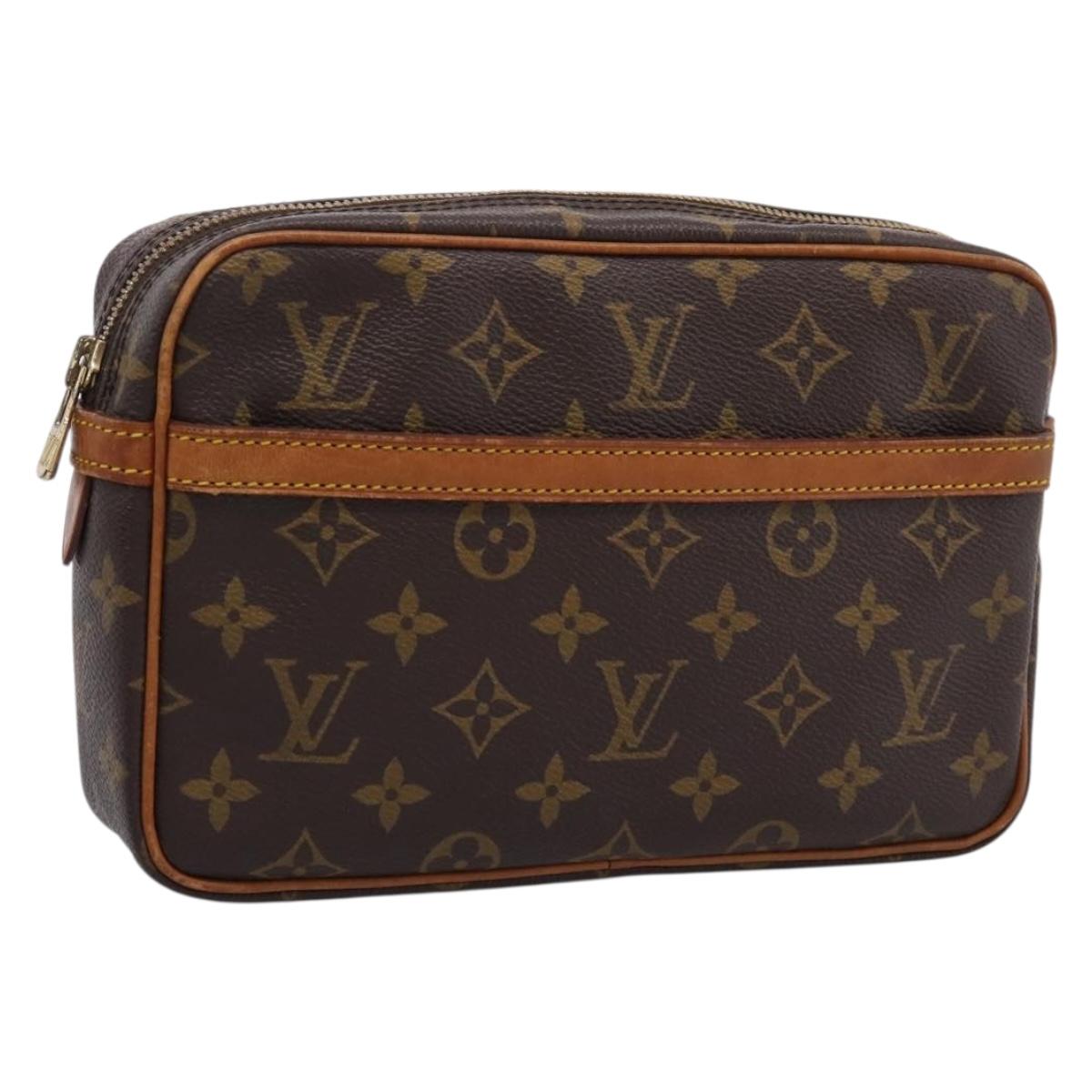 LOUIS VUITTON Monogram Compiegne 23 Clutch Bag M51847 LV Auth 205403