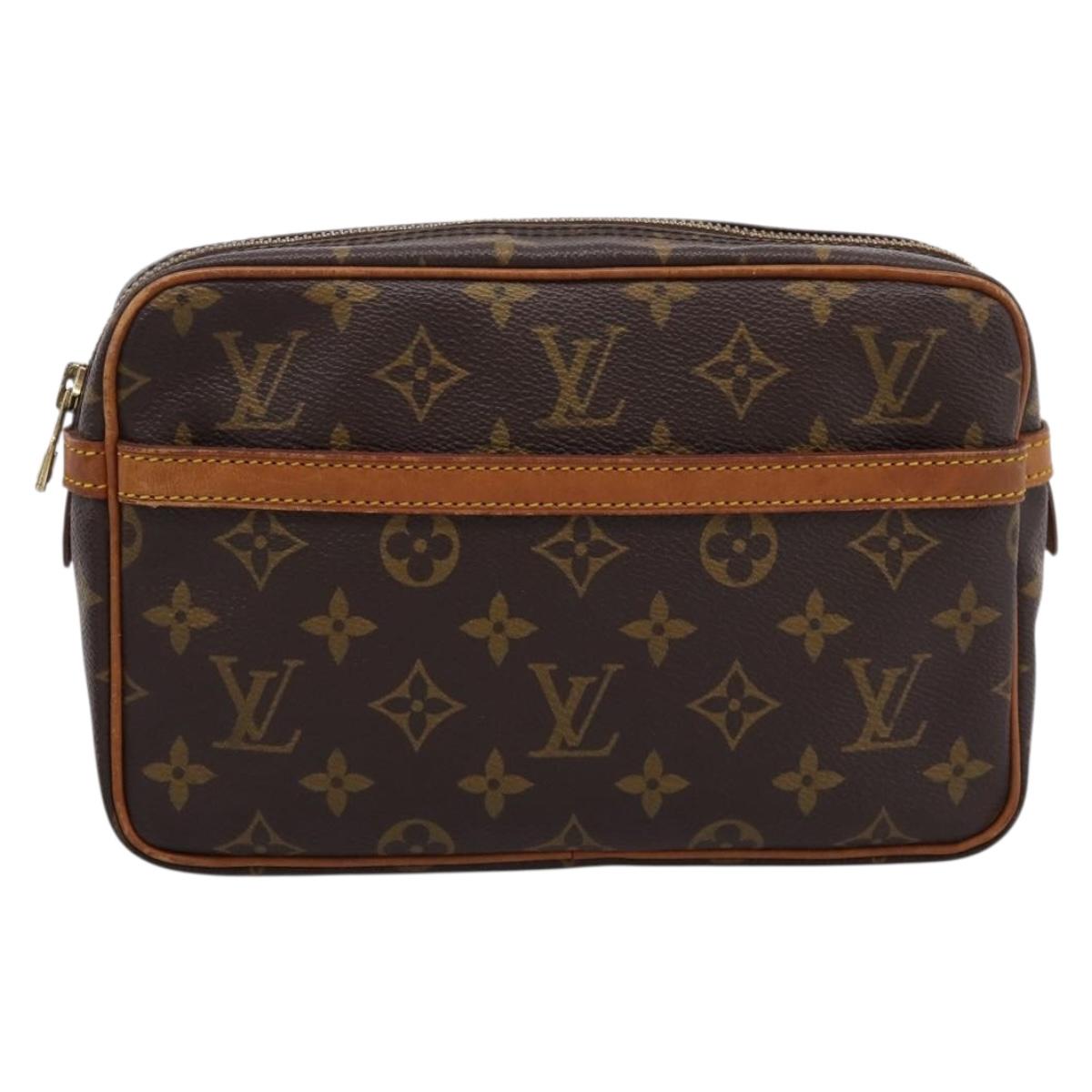 LOUIS VUITTON Monogram Compiegne 23 Clutch Bag M51847 LV Auth 205403