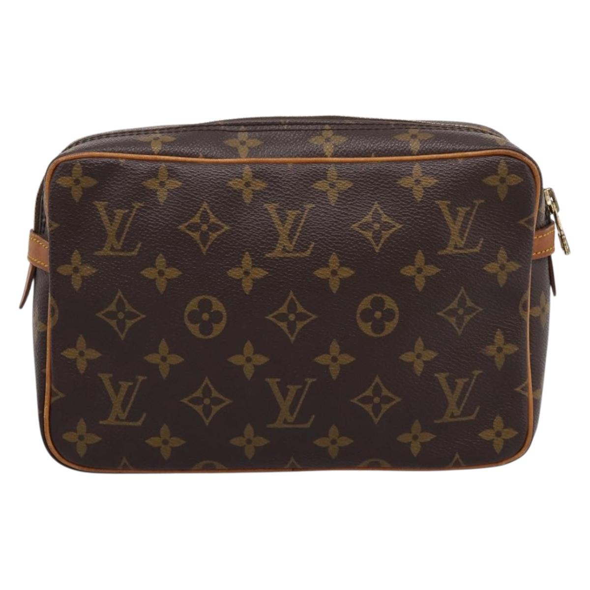 LOUIS VUITTON Monogram Compiegne 23 Clutch Bag M51847 LV Auth 205403