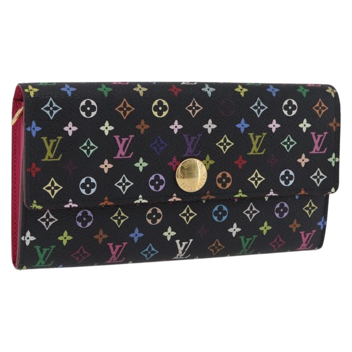 LOUIS VUITTON Multicolor Portefeiulle Sarah Wallet M60668 LV Auth 205408A