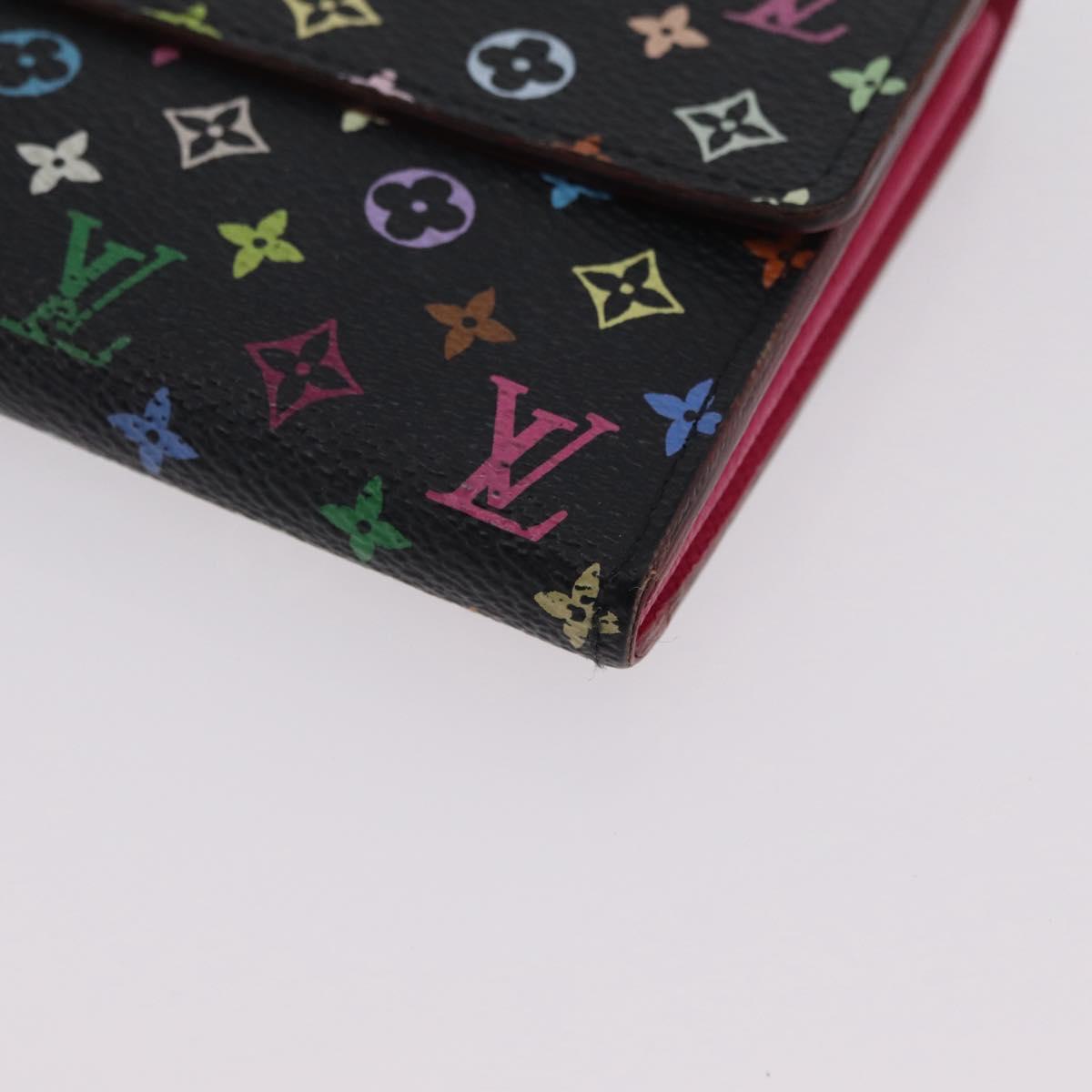 LOUIS VUITTON Multicolor Portefeiulle Sarah Wallet M60668 LV Auth 205408A