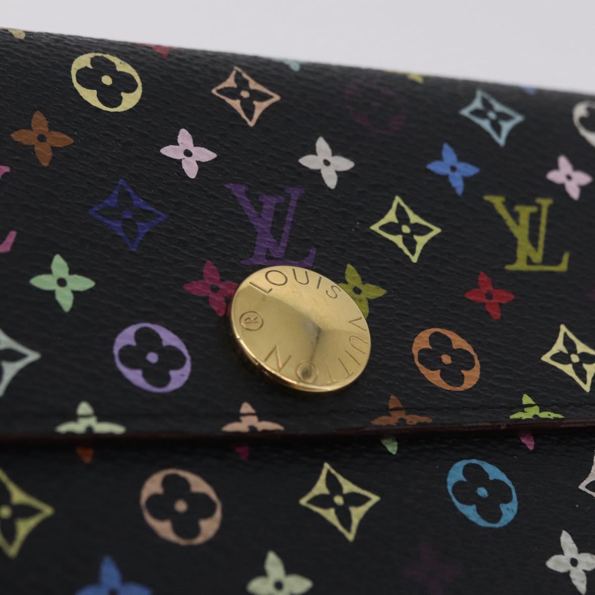 LOUIS VUITTON Multicolor Portefeiulle Sarah Wallet M60668 LV Auth 205408A
