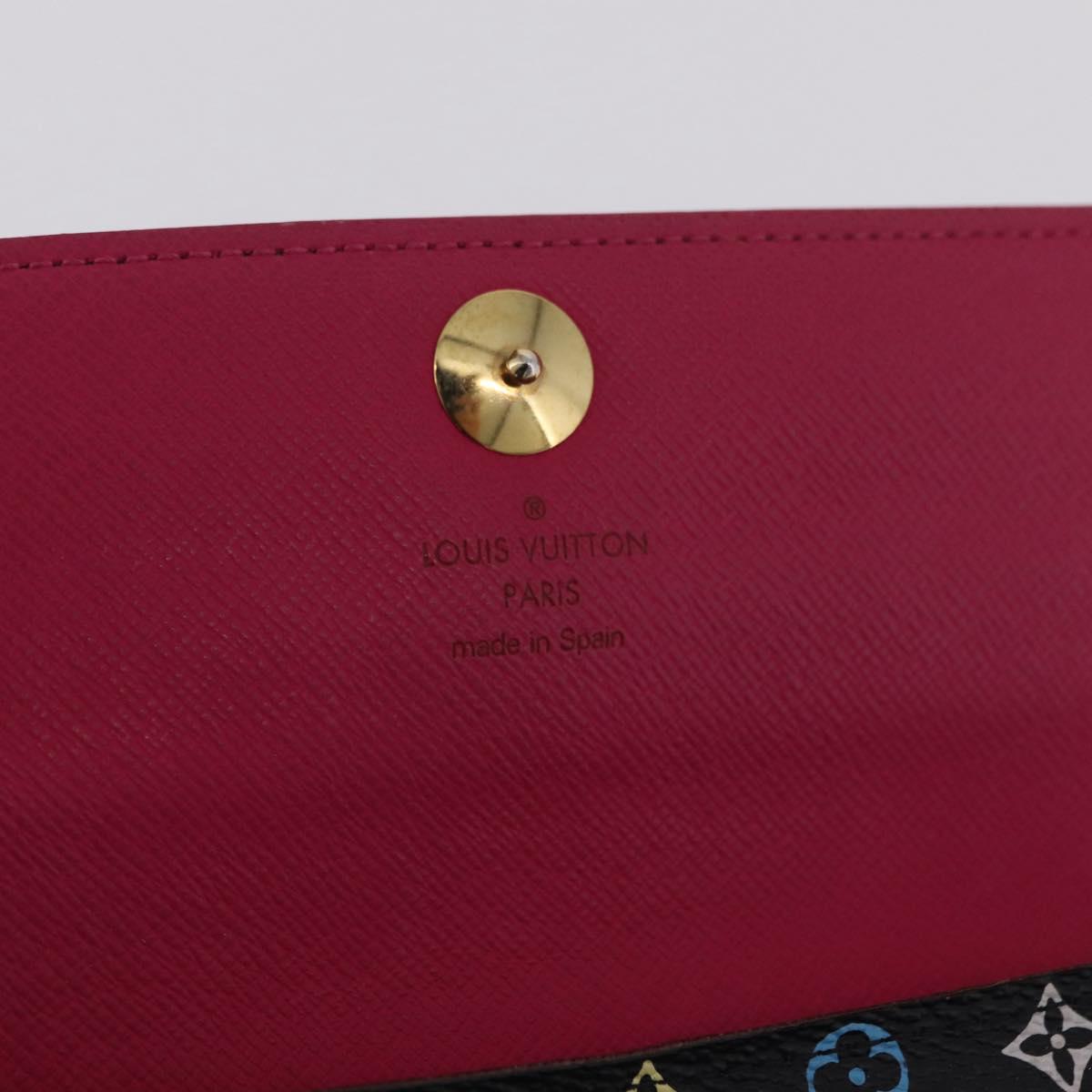 LOUIS VUITTON Multicolor Portefeiulle Sarah Wallet M60668 LV Auth 205408A