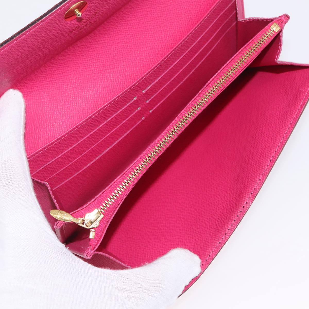 LOUIS VUITTON Multicolor Portefeiulle Sarah Wallet M60668 LV Auth 205408A