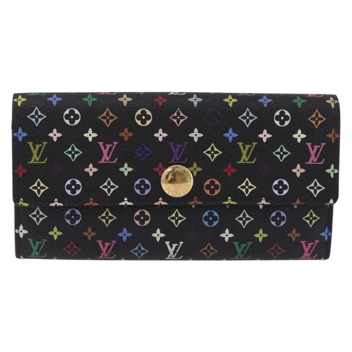 LOUIS VUITTON Multicolor Portefeiulle Sarah Wallet M60668 LV Auth 205408A