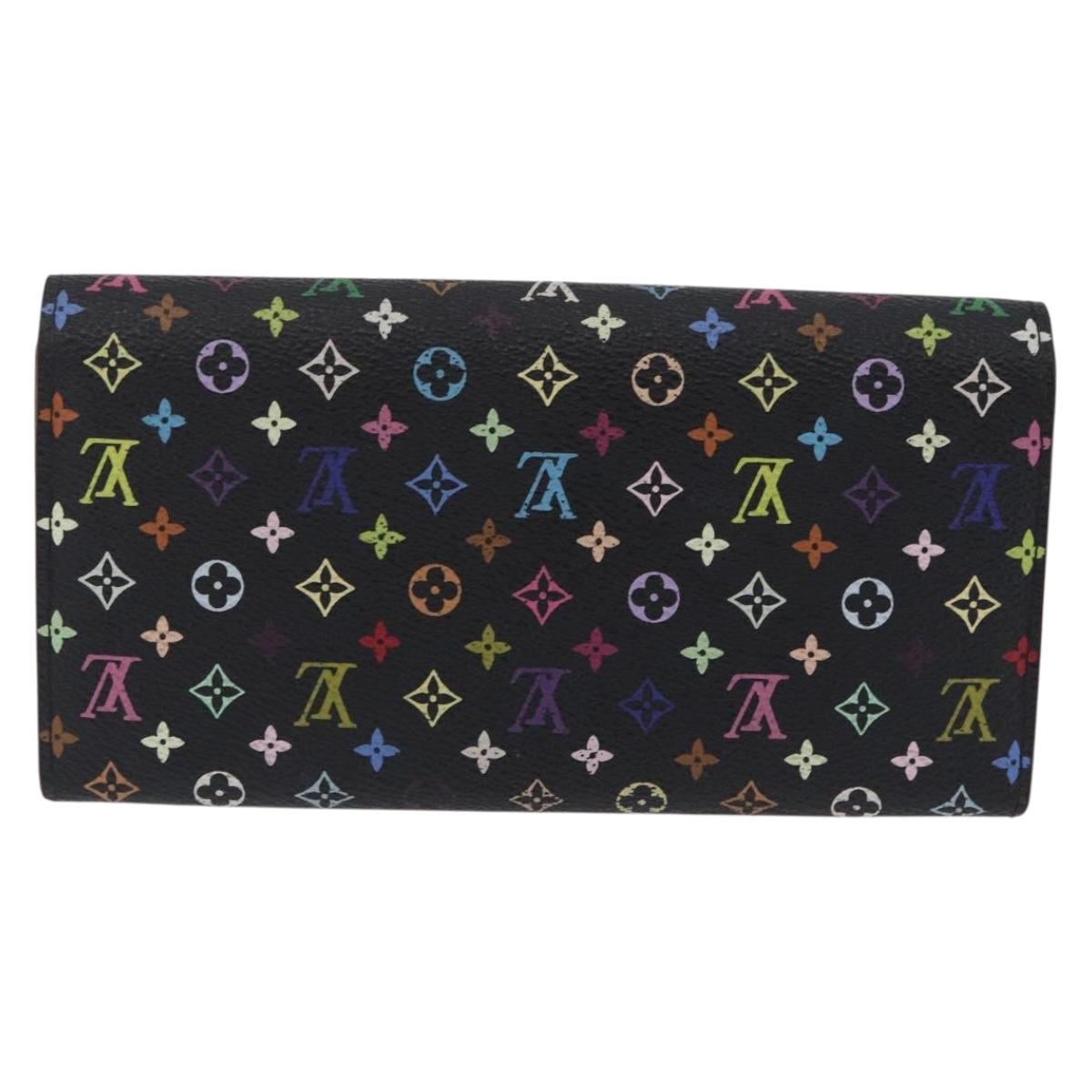 LOUIS VUITTON Multicolor Portefeiulle Sarah Wallet M60668 LV Auth 205408A