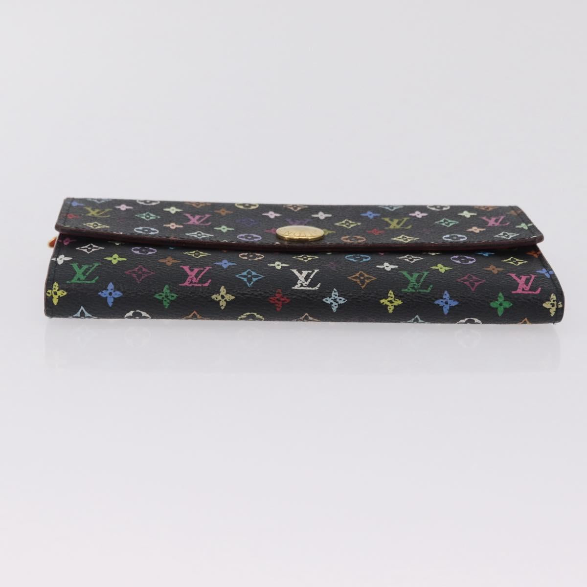 LOUIS VUITTON Multicolor Portefeiulle Sarah Wallet M60668 LV Auth 205408A