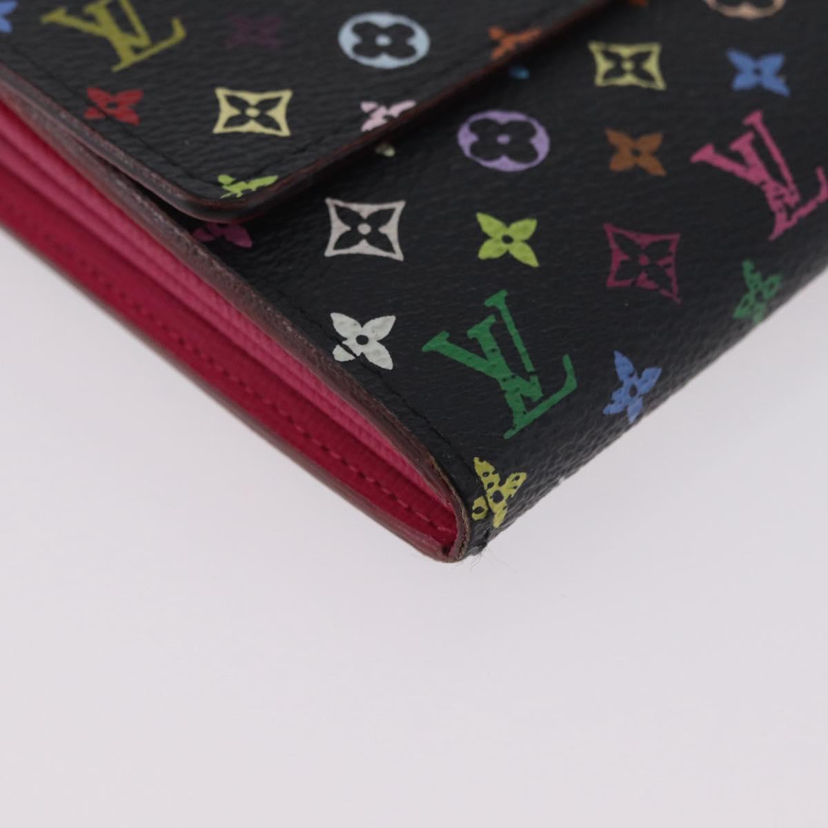LOUIS VUITTON Multicolor Portefeiulle Sarah Wallet M60668 LV Auth 205408A