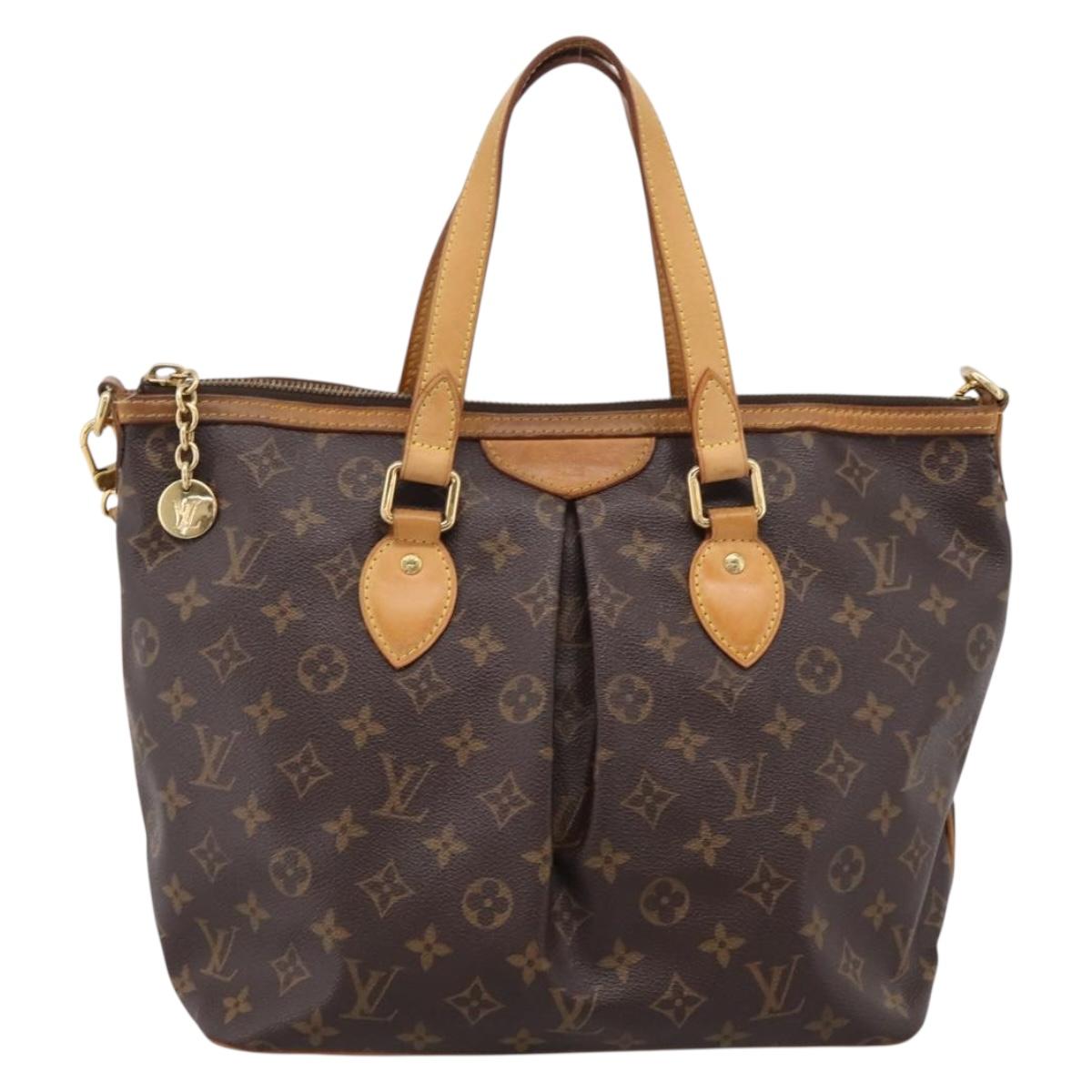 LOUIS VUITTON Monogram Palermo PM Tote Bag M40145 LV Auth 205409A