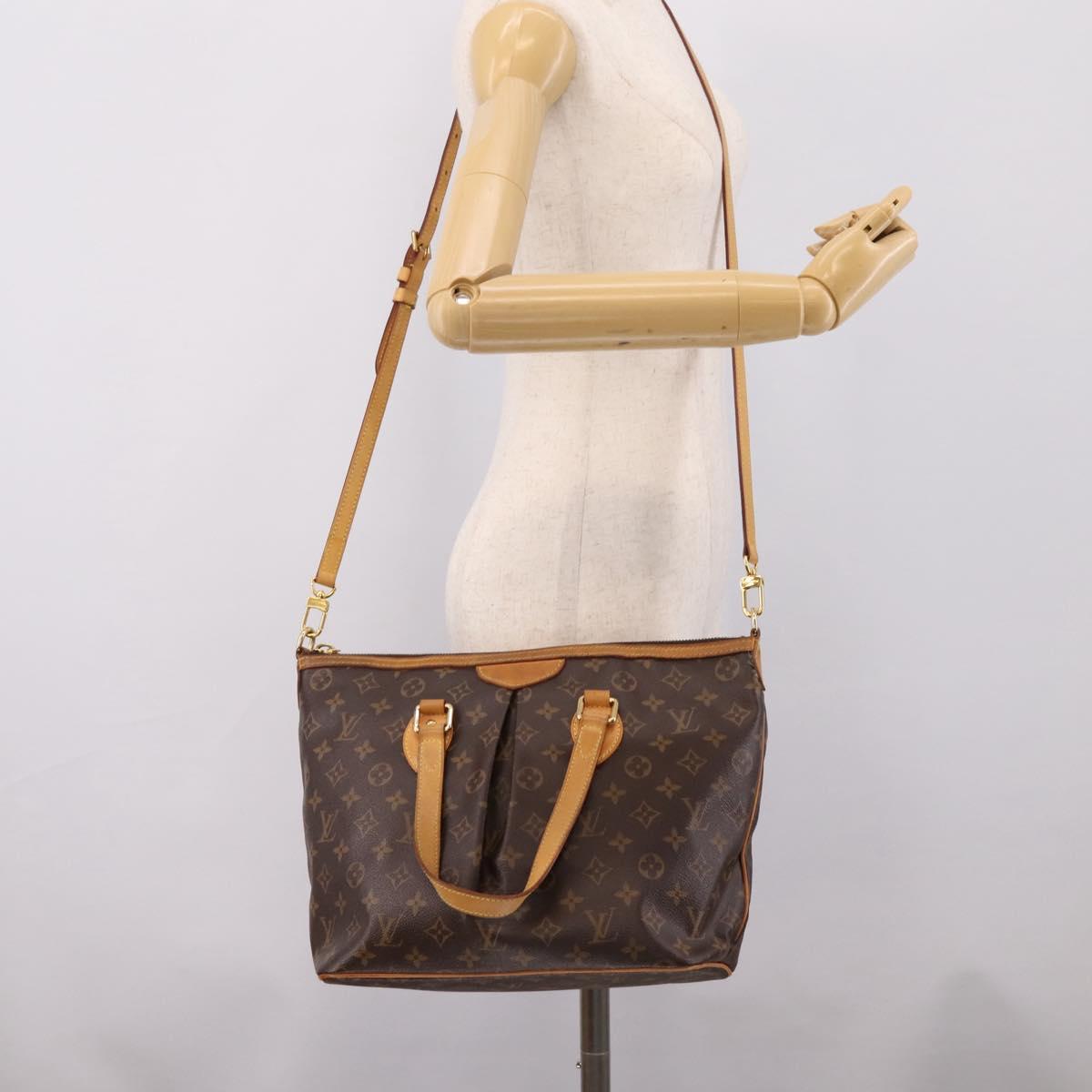 LOUIS VUITTON Monogram Palermo PM Tote Bag M40145 LV Auth 205409A