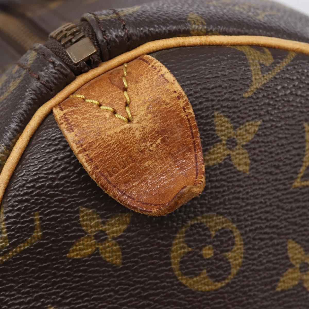 LOUIS VUITTON Monogram Speedy 35 Hand Bag M41524 LV Auth 205410