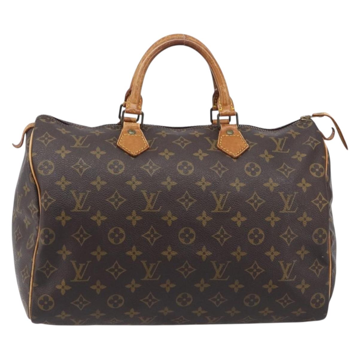 LOUIS VUITTON Monogram Speedy 35 Hand Bag M41524 LV Auth 205410