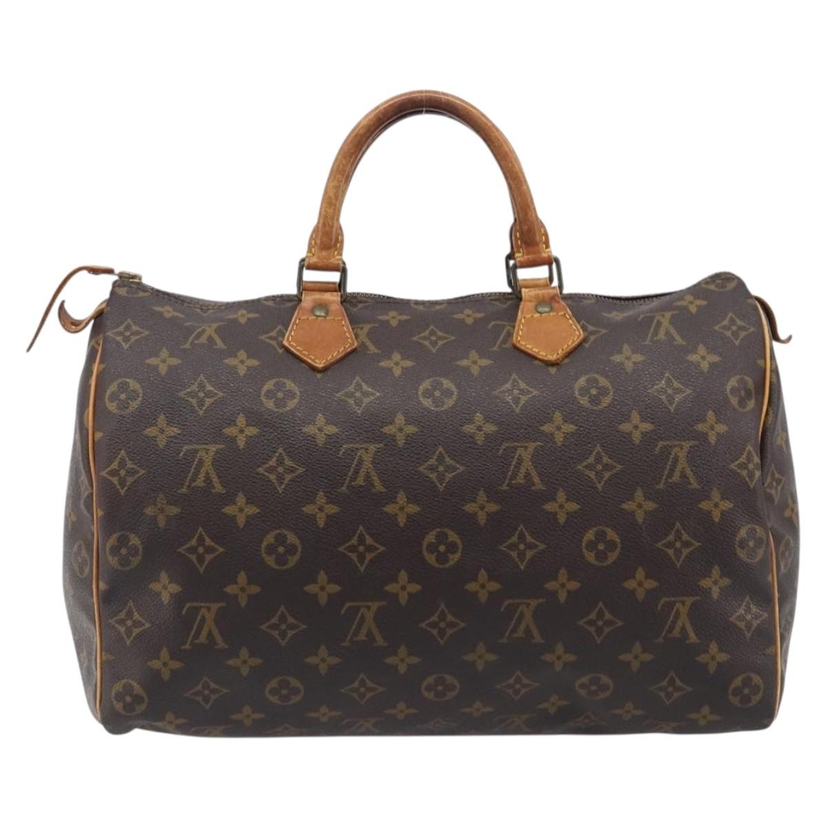 LOUIS VUITTON Monogram Speedy 35 Hand Bag M41524 LV Auth 205410