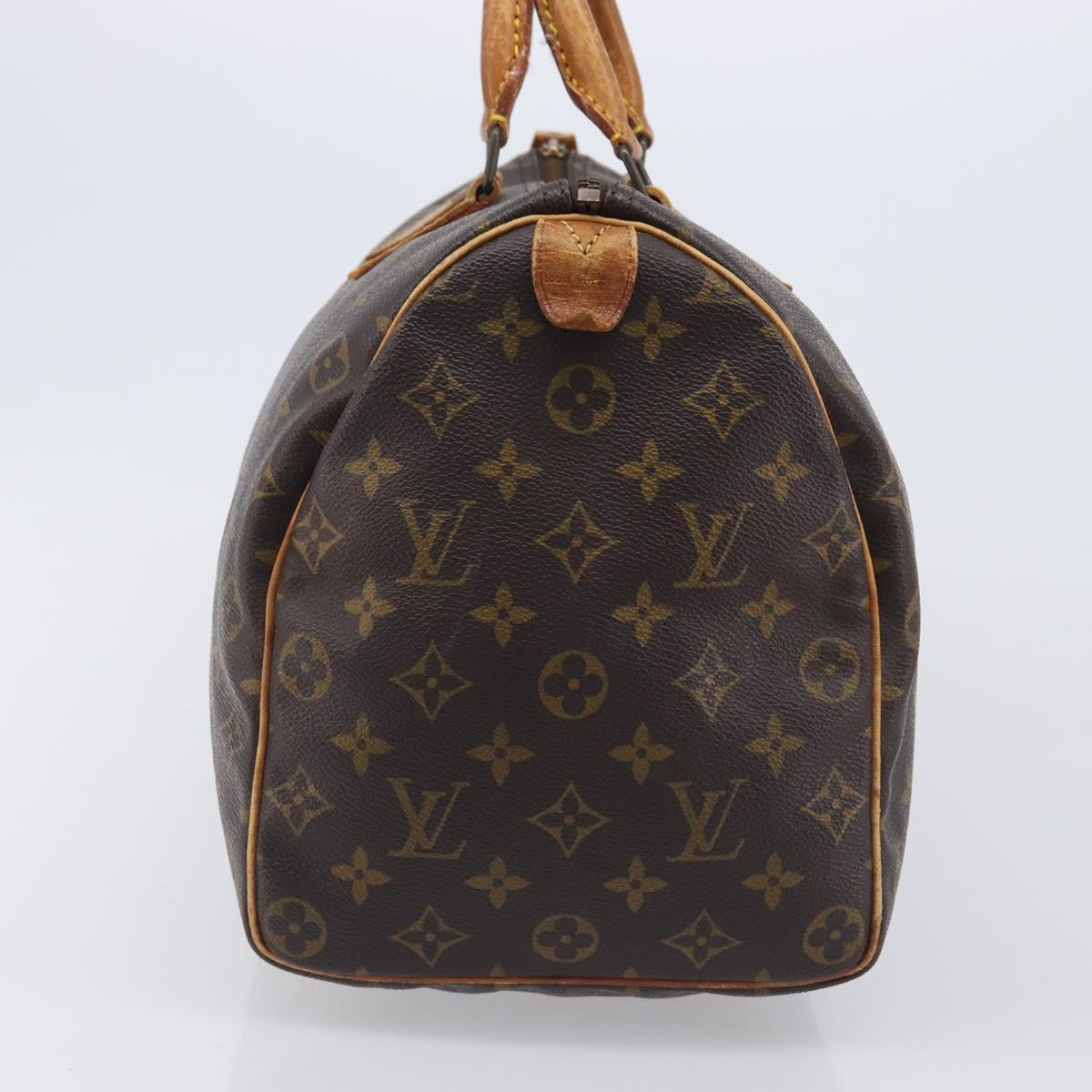 LOUIS VUITTON Monogram Speedy 35 Hand Bag M41524 LV Auth 205410