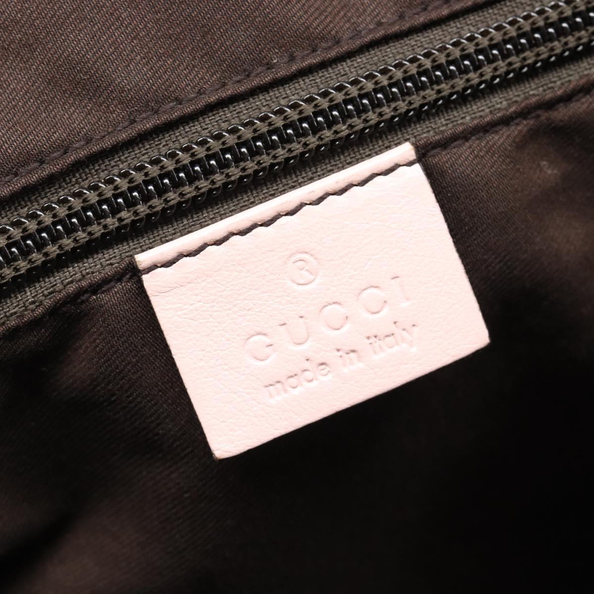 GUCCI GG Canvas Sherry Line Hand Bag Beige Gold 131230 Auth 205412