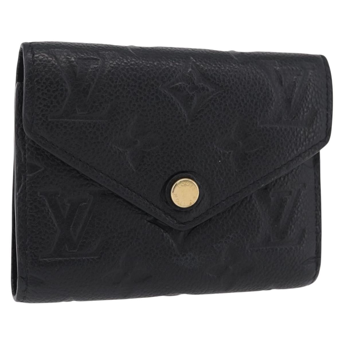 LOUIS VUITTON Empreinte Portefeuille Victorine Wallet M83590 LV Auth 205415M