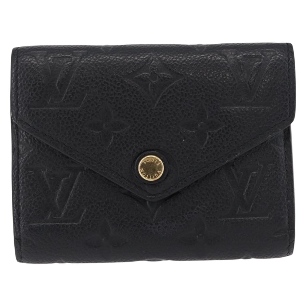 LOUIS VUITTON Empreinte Portefeuille Victorine Wallet M83590 LV Auth 205415M