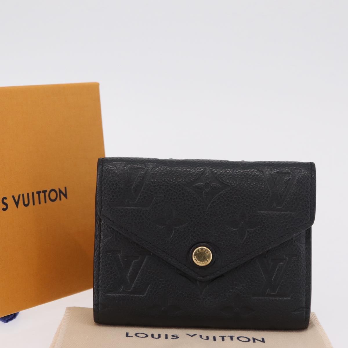 LOUIS VUITTON Empreinte Portefeuille Victorine Wallet M83590 LV Auth 205415M
