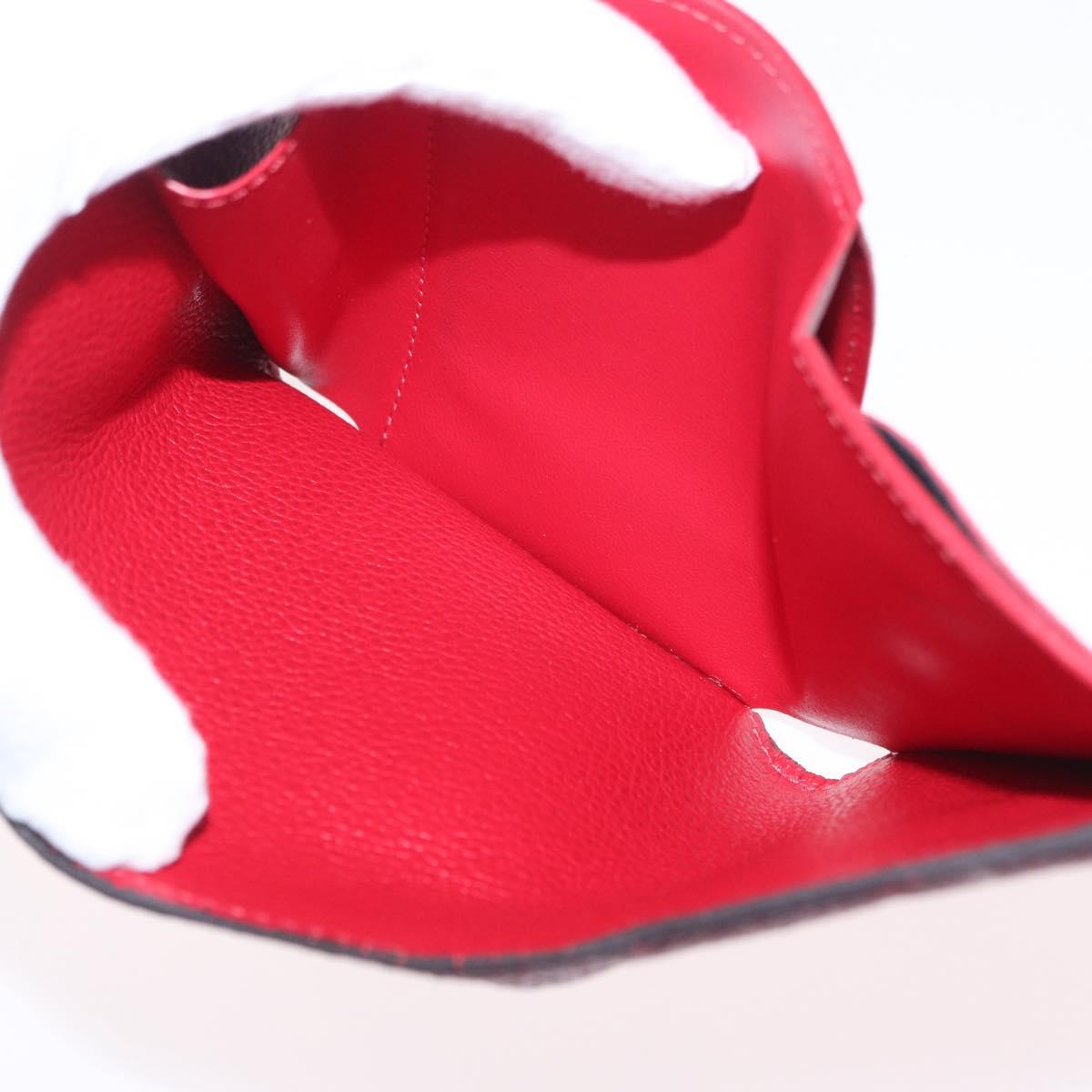 LOUIS VUITTON Empreinte Portefeuille Victorine Wallet Red M62554 LV Auth 205417M