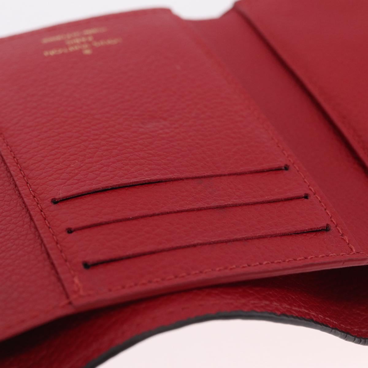 LOUIS VUITTON Empreinte Portefeuille Victorine Wallet Red M62554 LV Auth 205417M