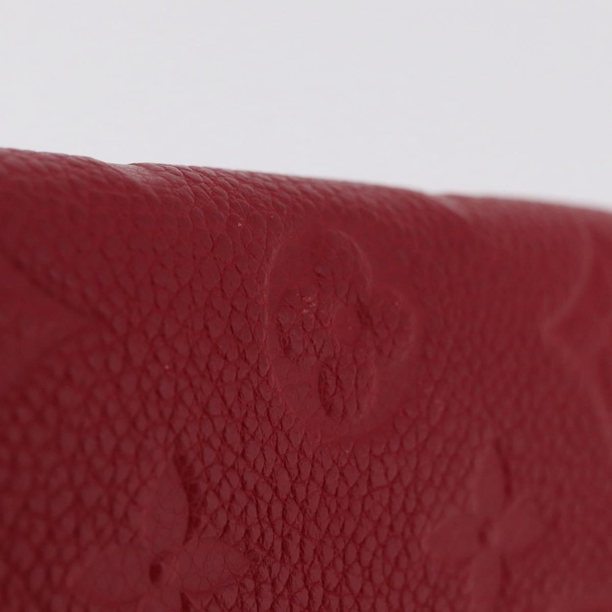 LOUIS VUITTON Empreinte Portefeuille Victorine Wallet Red M62554 LV Auth 205417M
