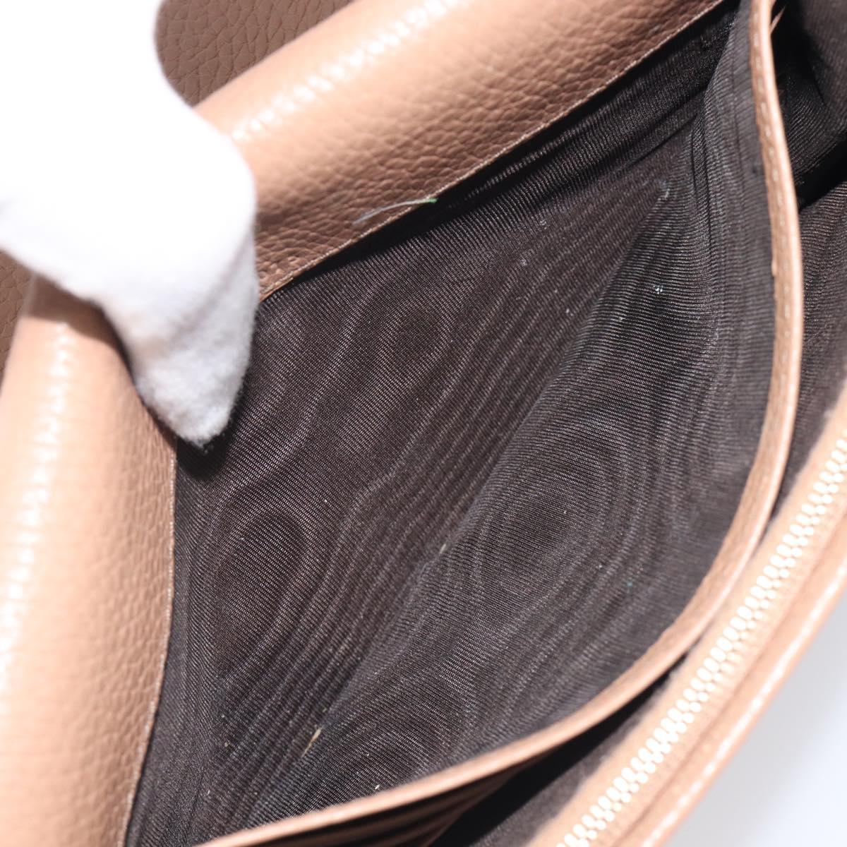 GUCCI Soho Chain Shoulder wallet Leather Outlet Beige Gold 598211 Auth 205421A