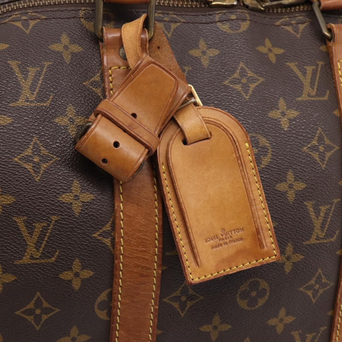 LOUIS VUITTON Monogram Keepall 50 Boston Bag M41426 LV Auth 205423