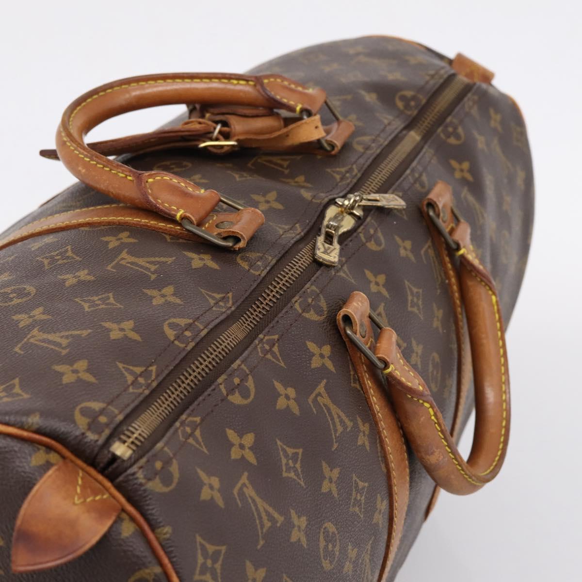 LOUIS VUITTON Monogram Keepall 50 Boston Bag M41426 LV Auth 205423