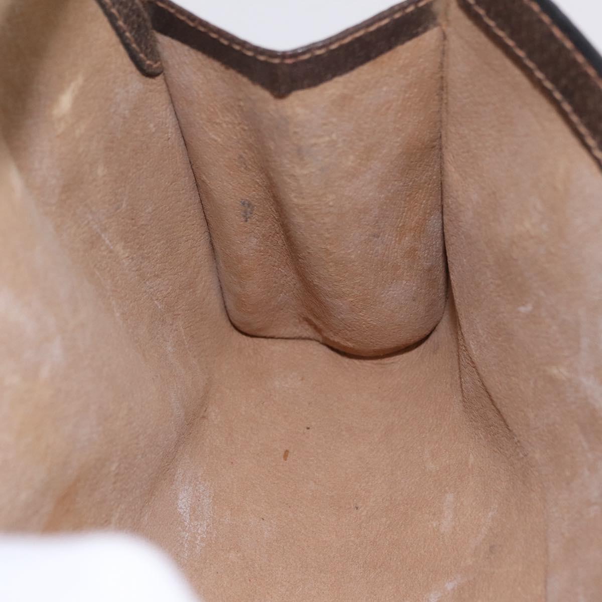 GUCCI GG Supreme Web Sherry Line Bag PVC Beige Gold 84 014 3087 25 Auth 205430