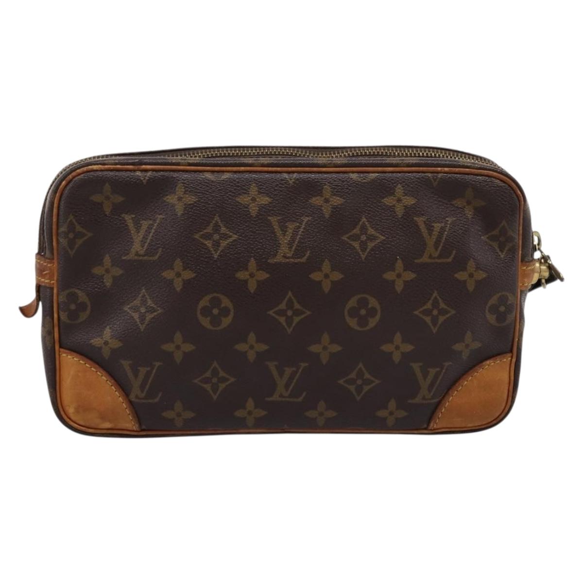 LOUIS VUITTON Monogram Marly Dragonne GM Clutch Bag M51825 LV Auth 205434A