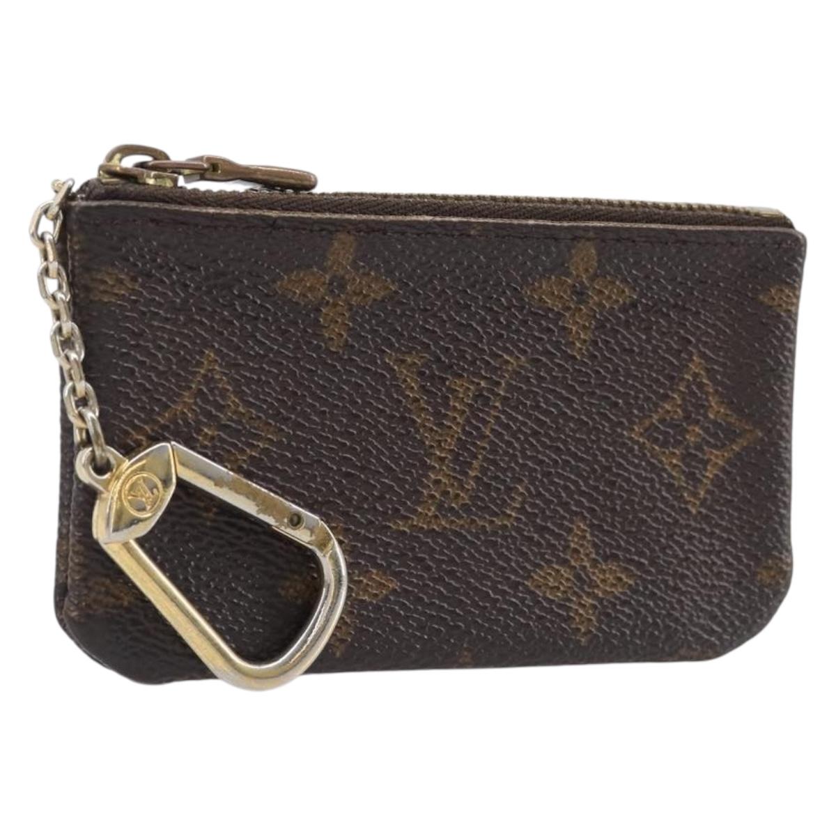 LOUIS VUITTON Monogram Pochette Cles Coin Purse M62650 LV Auth 205446