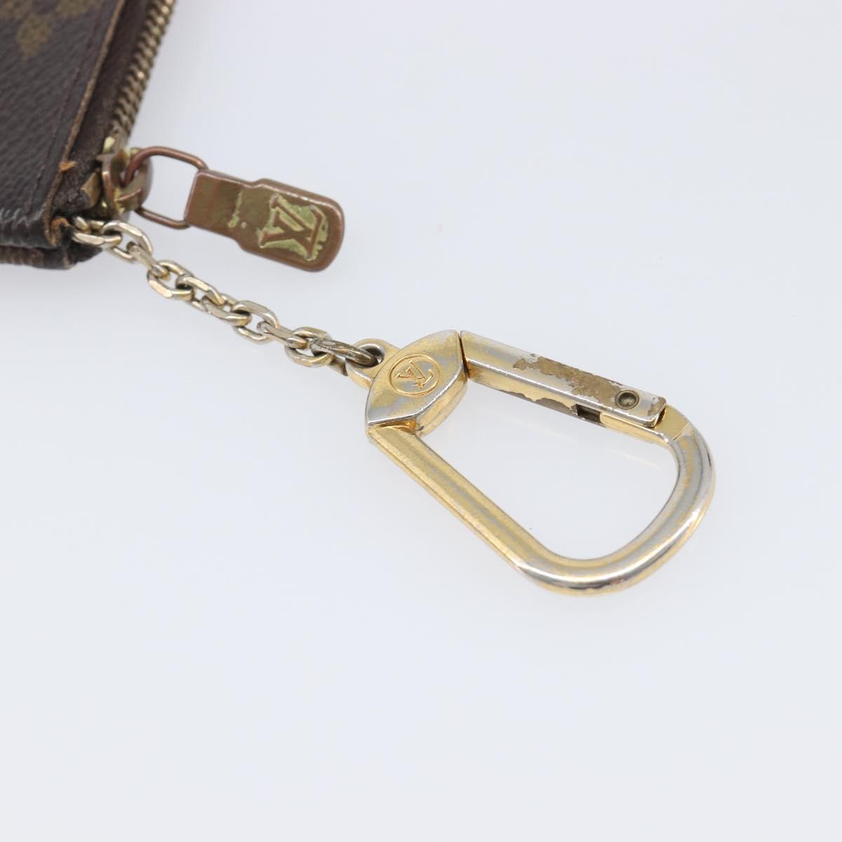 LOUIS VUITTON Monogram Pochette Cles Coin Purse M62650 LV Auth 205446