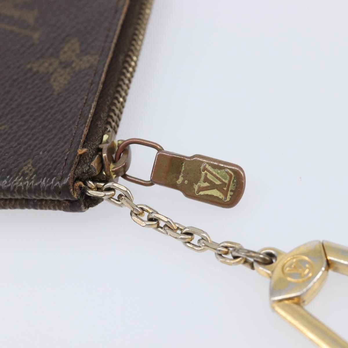 LOUIS VUITTON Monogram Pochette Cles Coin Purse M62650 LV Auth 205446