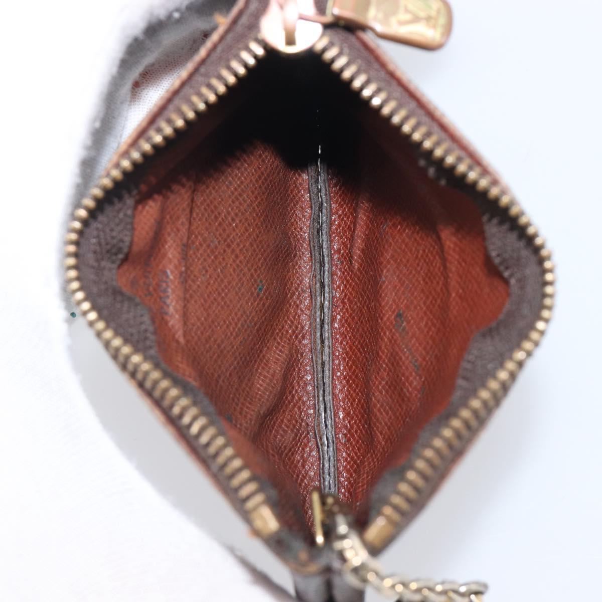 LOUIS VUITTON Monogram Pochette Cles Coin Purse M62650 LV Auth 205446