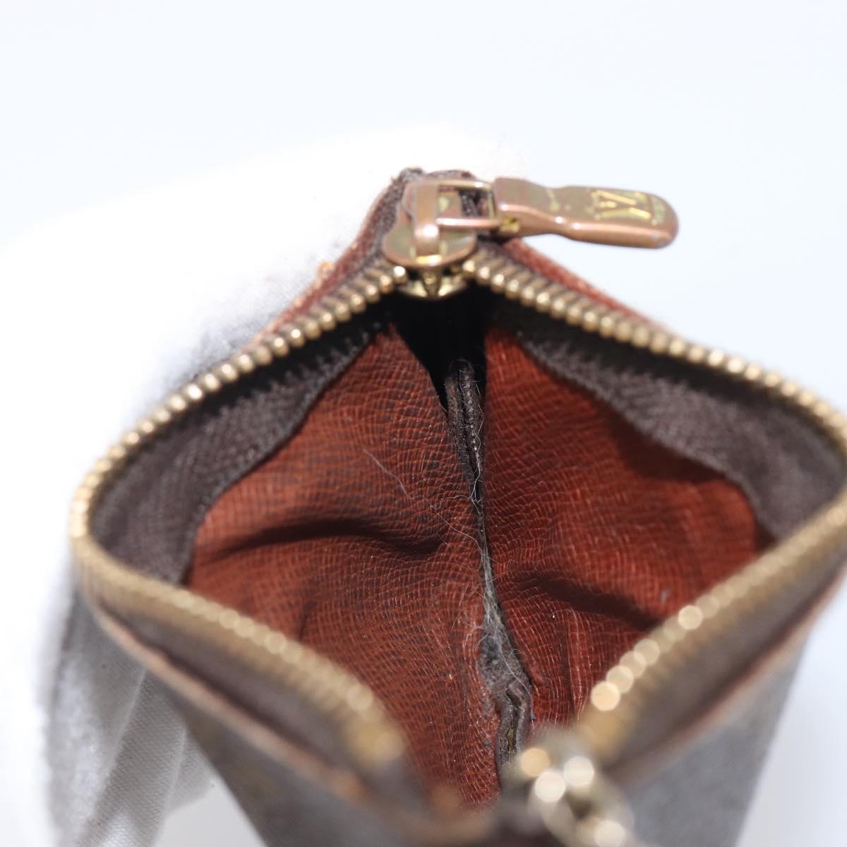 LOUIS VUITTON Monogram Pochette Cles Coin Purse M62650 LV Auth 205446