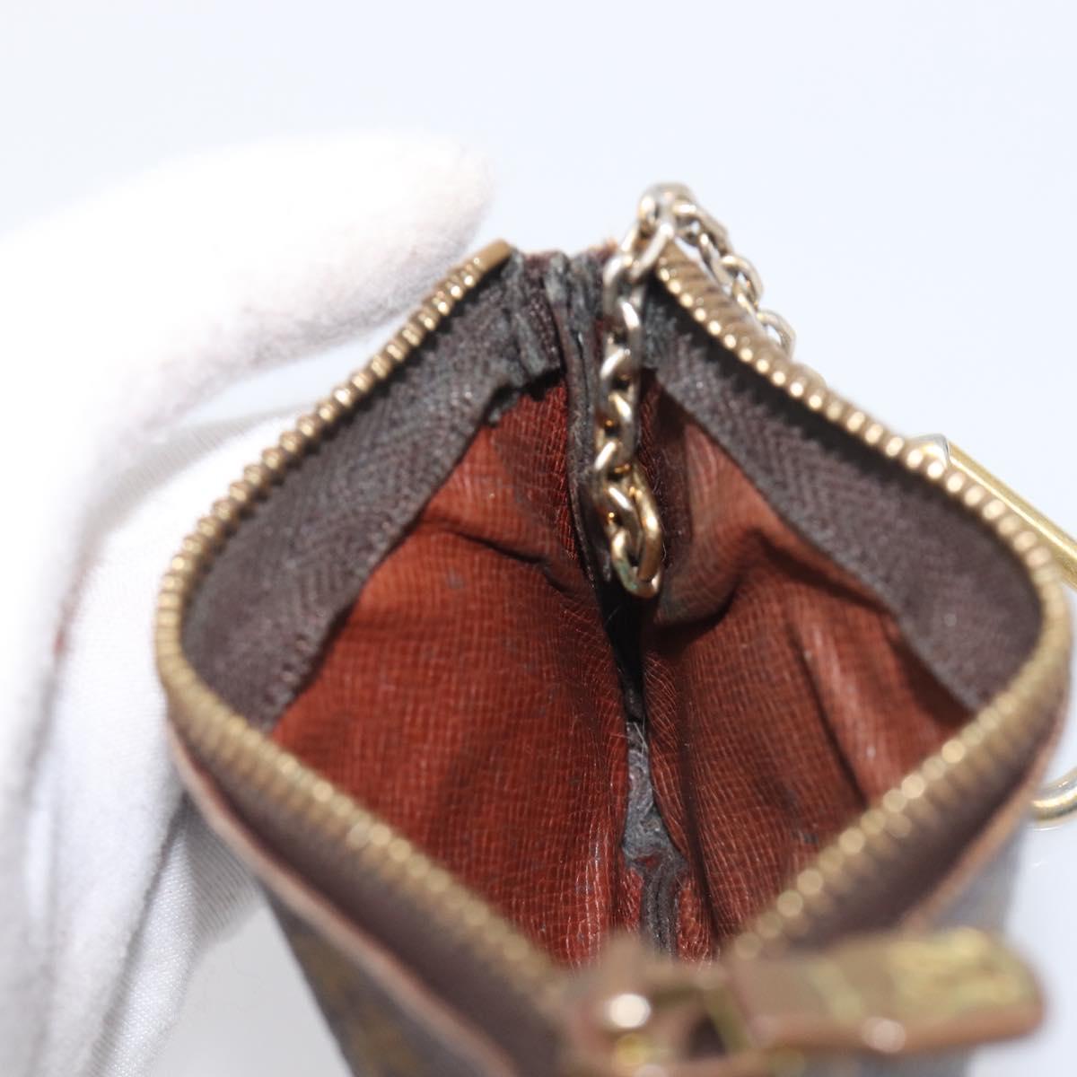 LOUIS VUITTON Monogram Pochette Cles Coin Purse M62650 LV Auth 205446