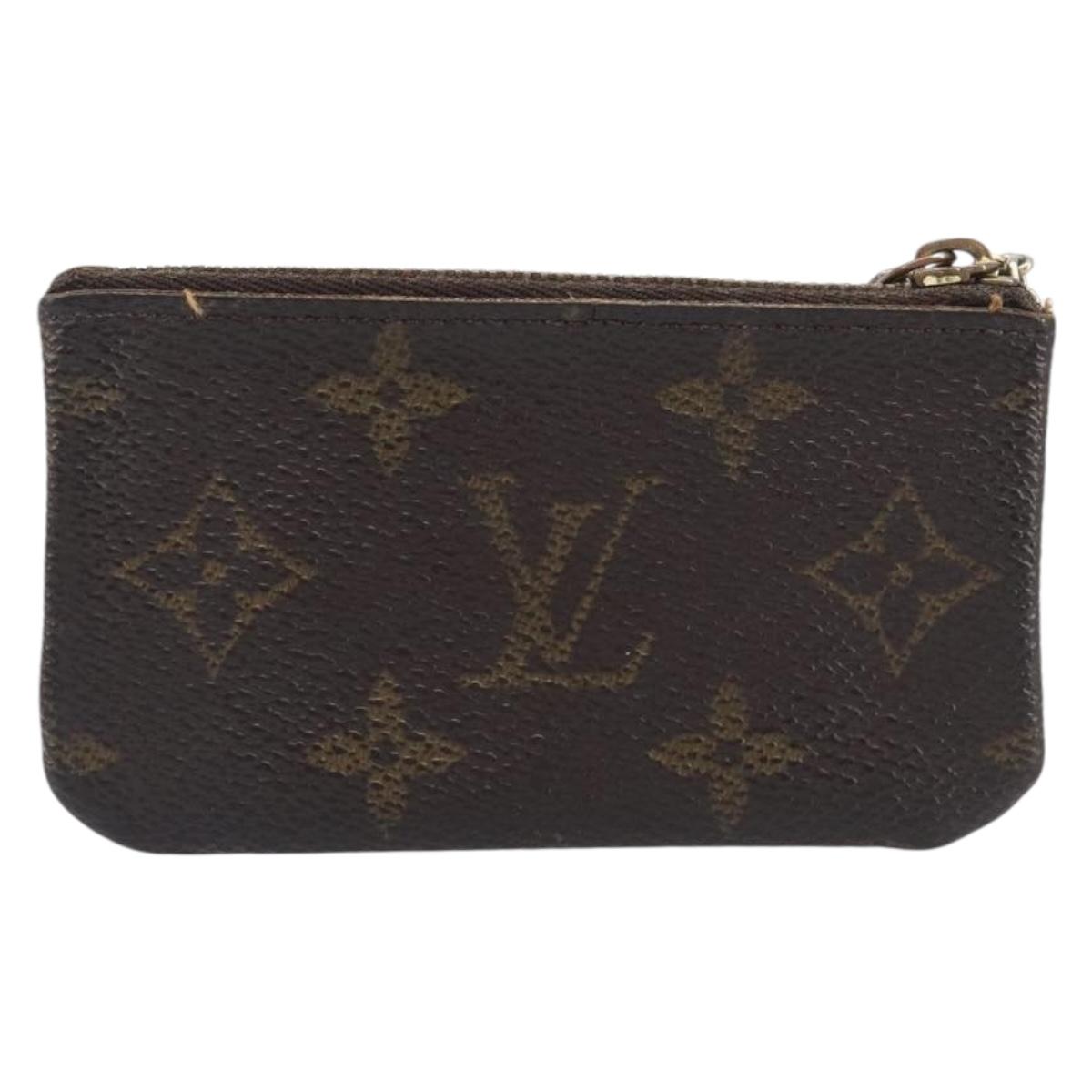 LOUIS VUITTON Monogram Pochette Cles Coin Purse M62650 LV Auth 205446