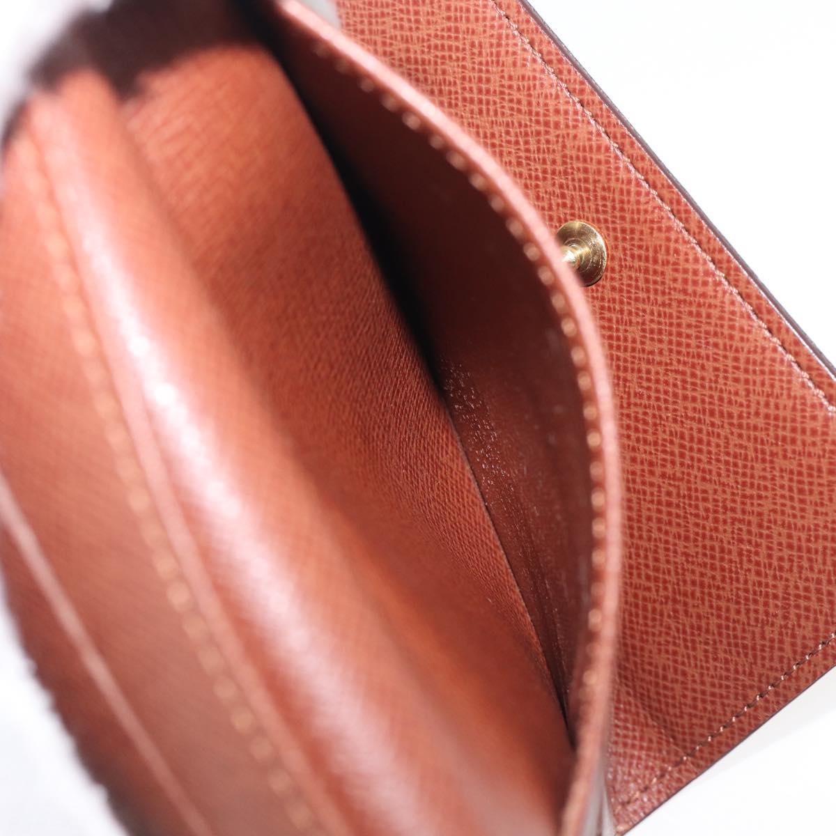 LOUIS VUITTON Porte Monnaie Bier Cartes Crdit Wallet M61652 LV Auth 205447A