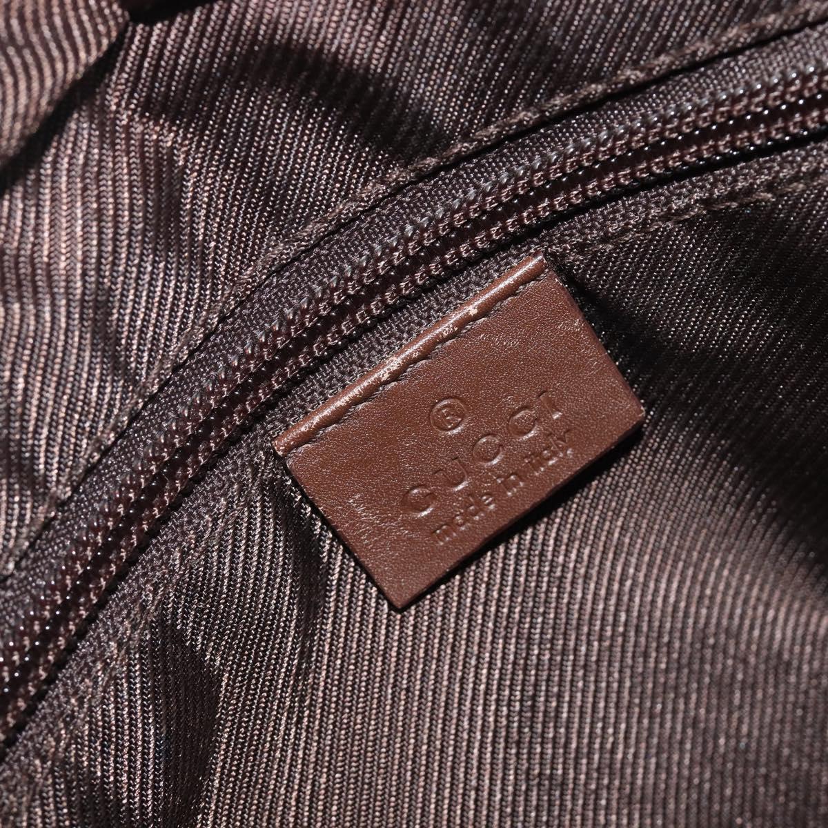 GUCCI GG Canvas Tote Bag Beige Silver 28893 Auth 205452