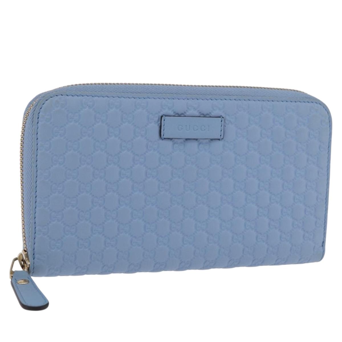GUCCI Micro GG Supreme Guccissima Wallet Leather Outlet 449391 Auth 205453V
