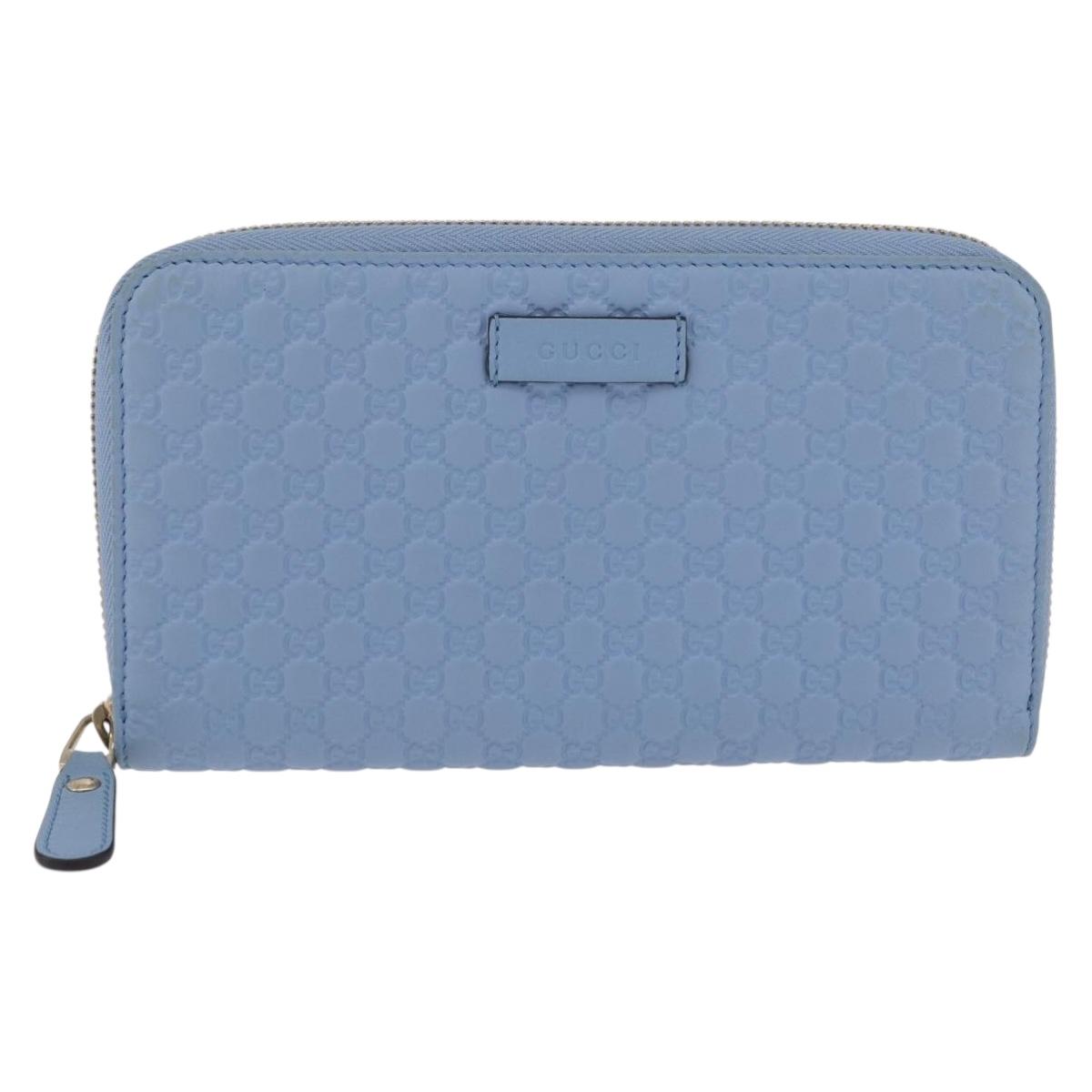 GUCCI Micro GG Supreme Guccissima Wallet Leather Outlet 449391 Auth 205453V