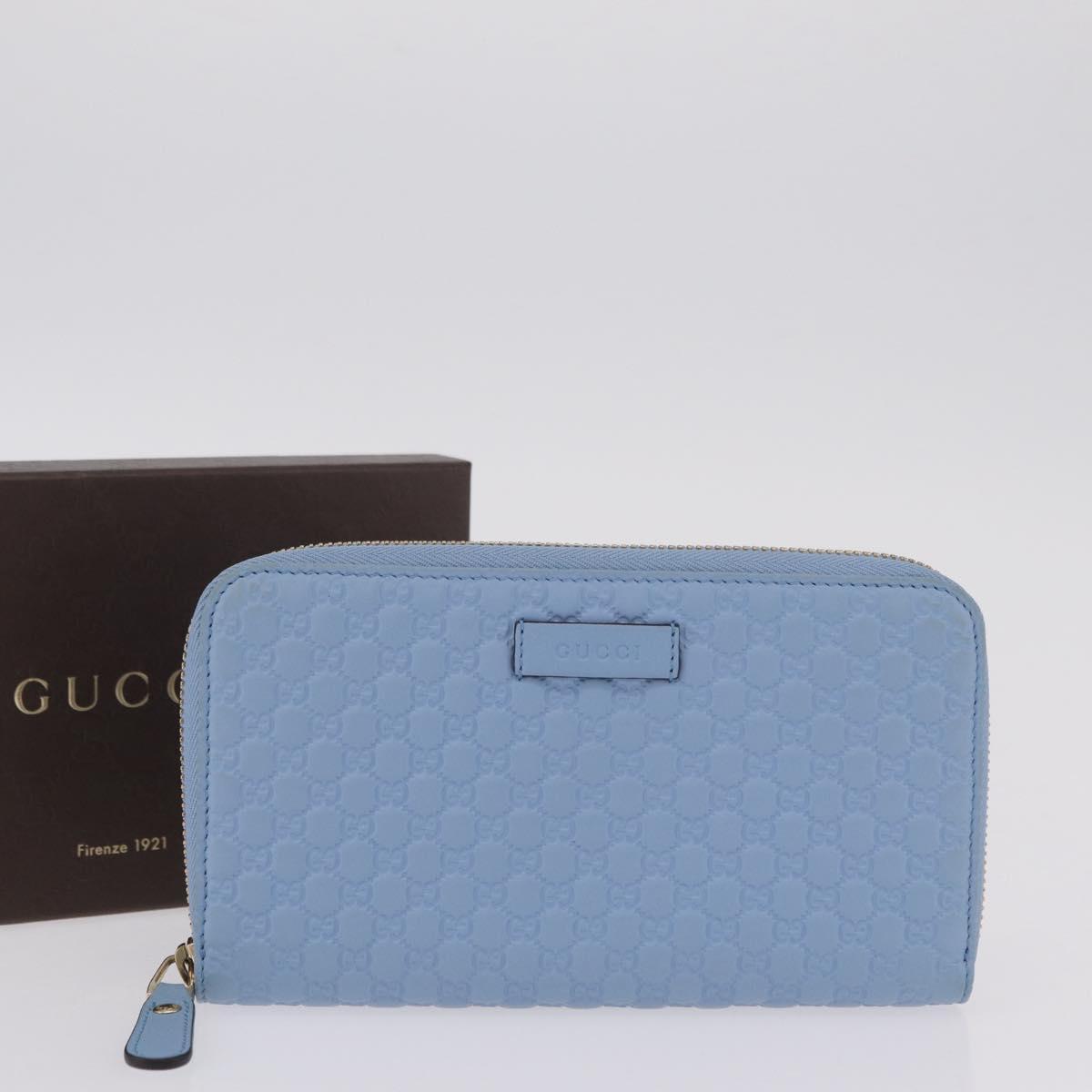 GUCCI Micro GG Supreme Guccissima Wallet Leather Outlet 449391 Auth 205453V