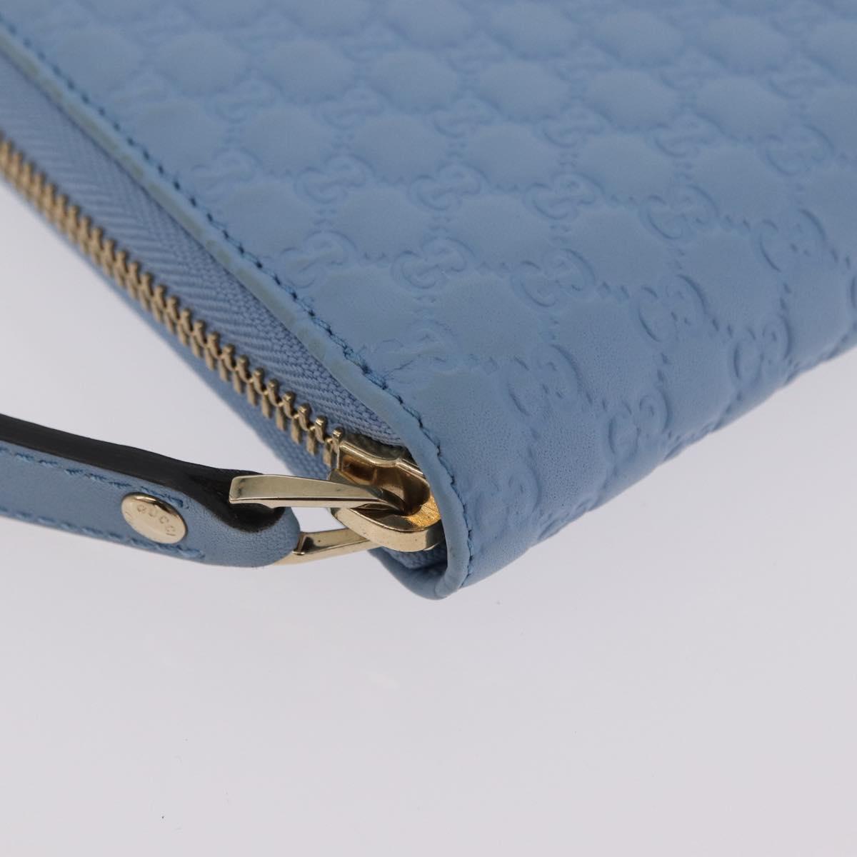 GUCCI Micro GG Supreme Guccissima Wallet Leather Outlet 449391 Auth 205453V
