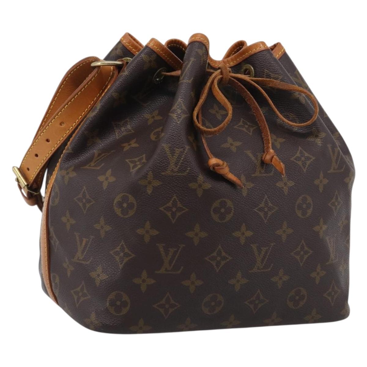 LOUIS VUITTON Monogram Petit Noe Shoulder Bag M42226 LV Auth 205455V