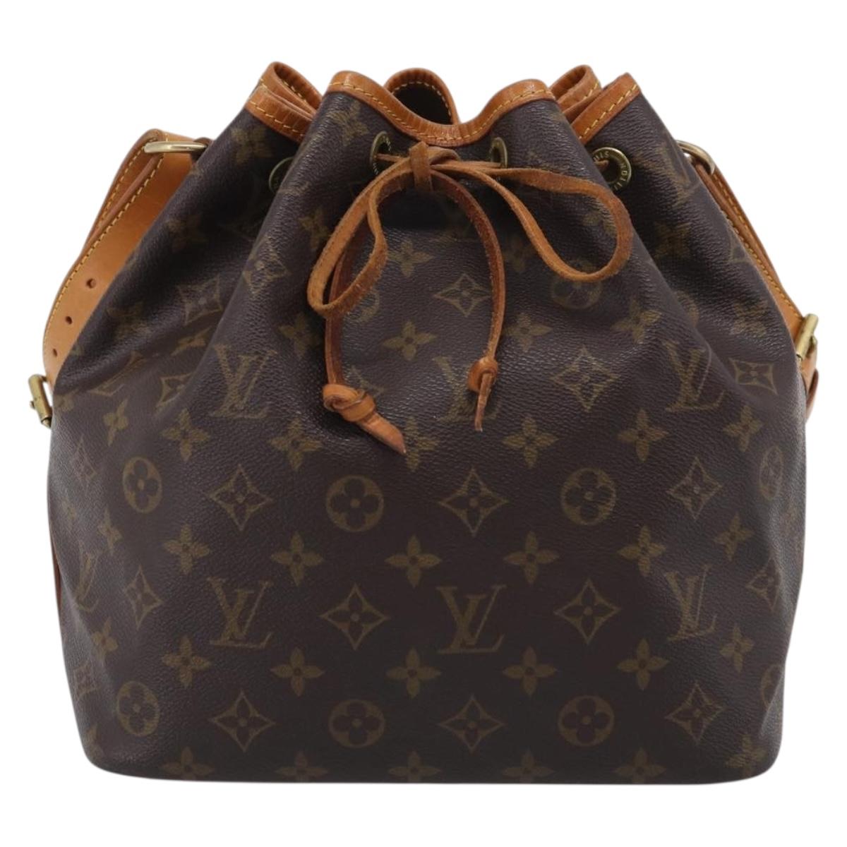 LOUIS VUITTON Monogram Petit Noe Shoulder Bag M42226 LV Auth 205455V