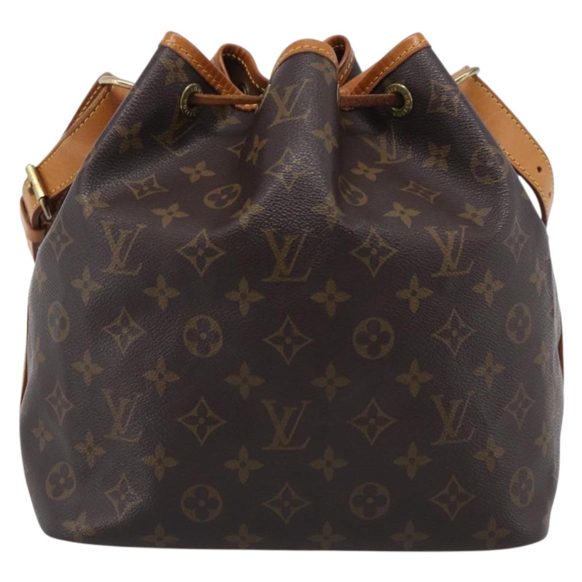 LOUIS VUITTON Monogram Petit Noe Shoulder Bag M42226 LV Auth 205455V