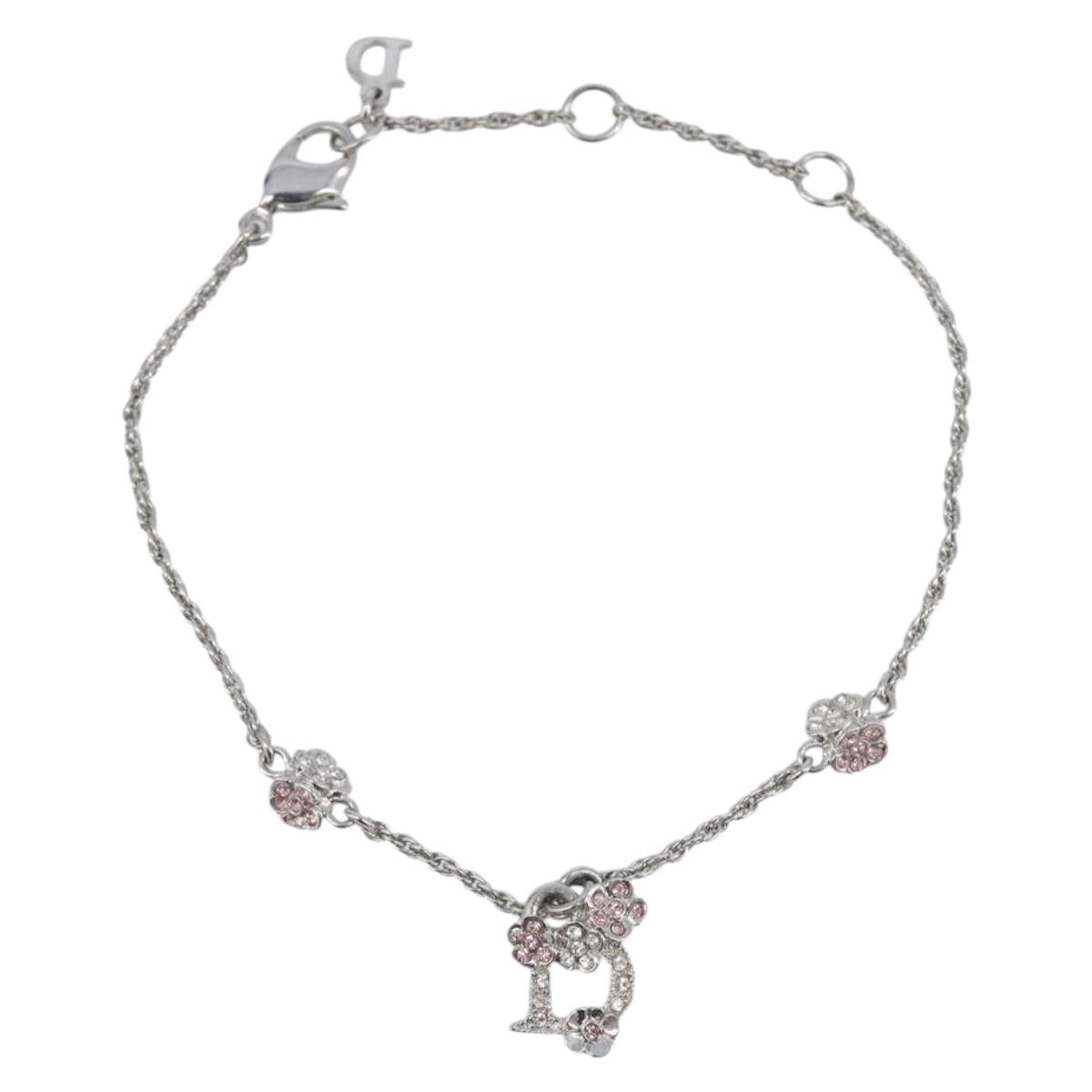 Christian Dior Bracelet metal Silver Auth 205463M