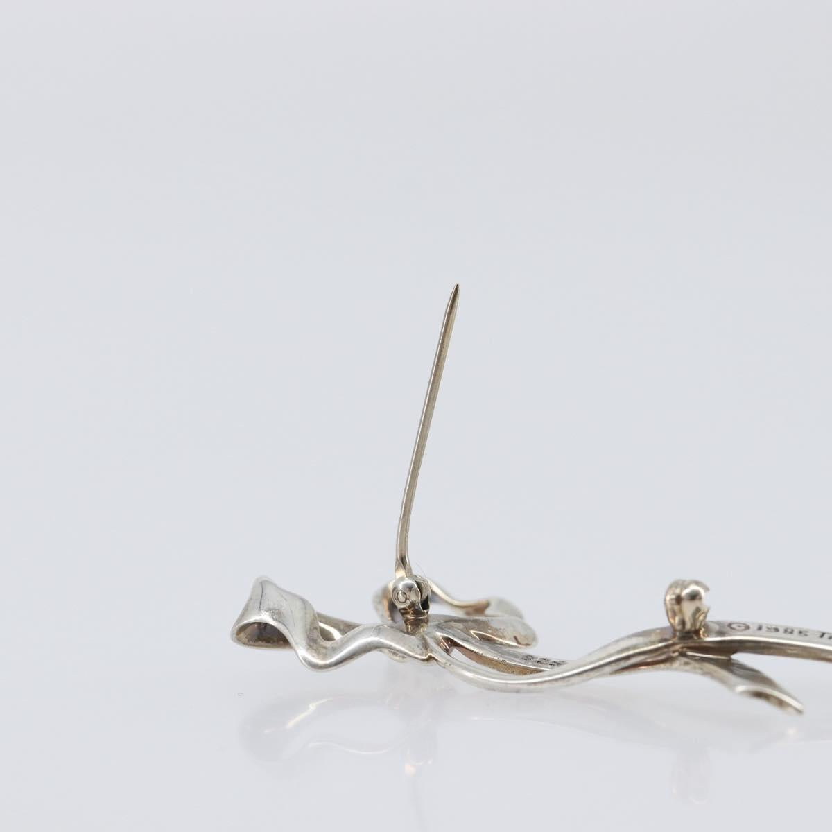 Tiffany & Co. Ribbon Brooch Ag925 Silver Auth 205466M