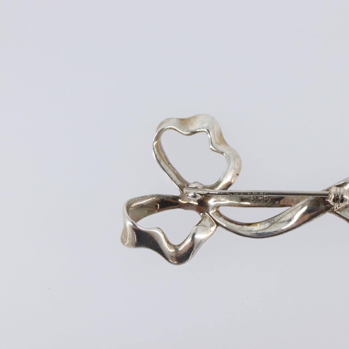 Tiffany & Co. Ribbon Brooch Ag925 Silver Auth 205466M